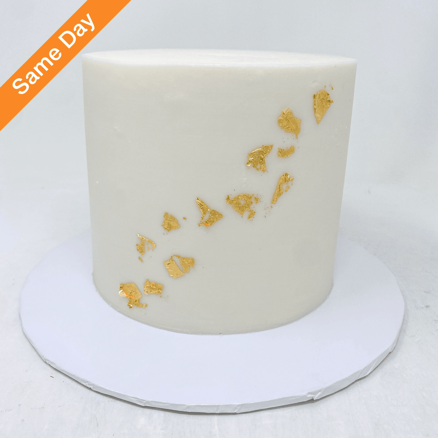 Plain Buttercream Cake with Gold Flakes (Same Day)