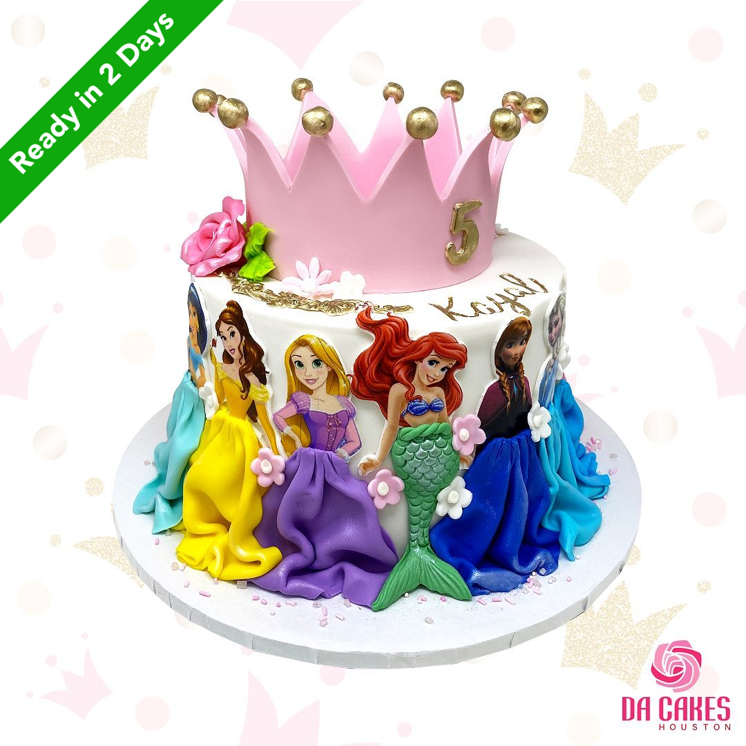 Princesses Fondant Cake – Da Cakes Houston