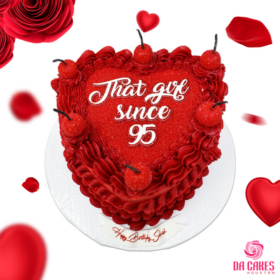 Heart Shaped Buttercream Cake Pink – Da Cakes Houston