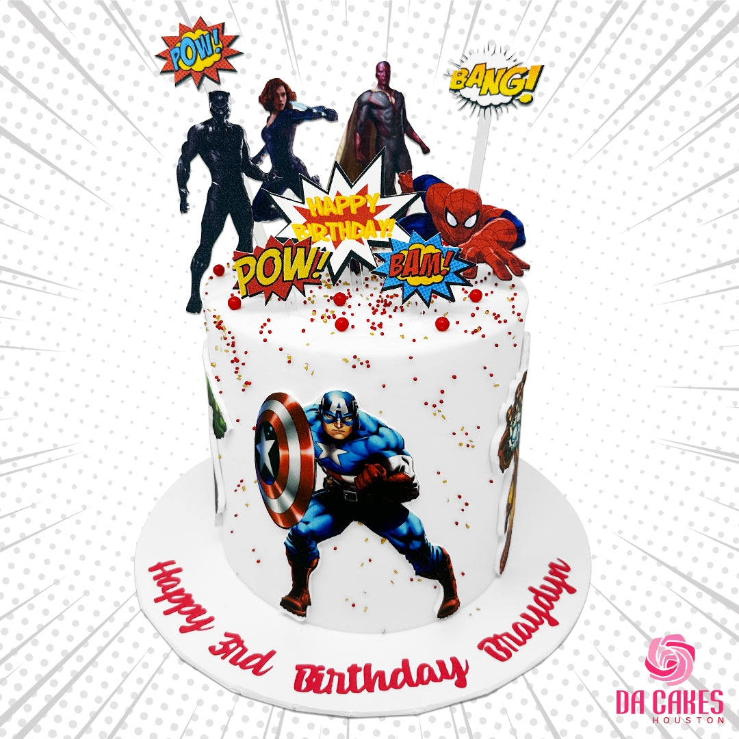 Marvel Comic Cake