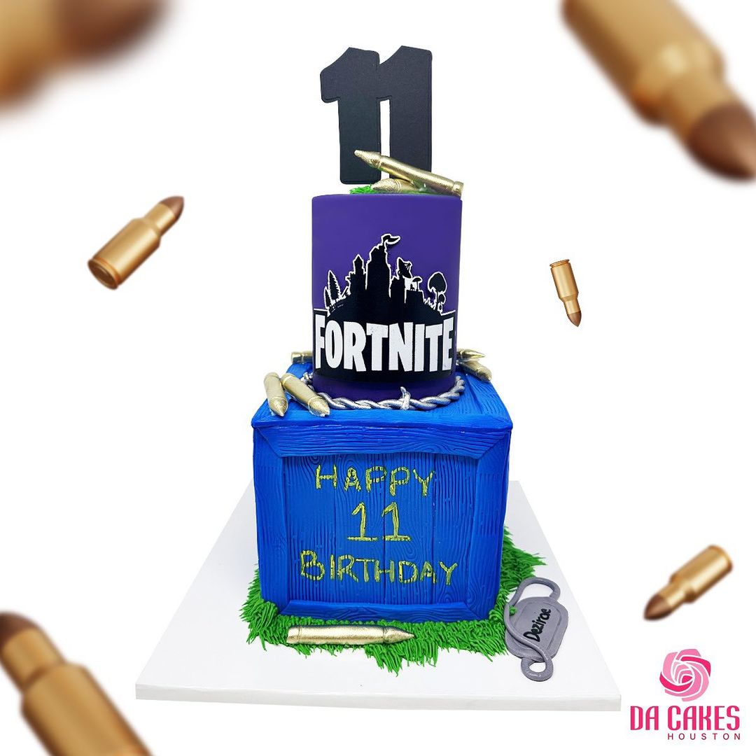 Fortnite Army Theme Cake