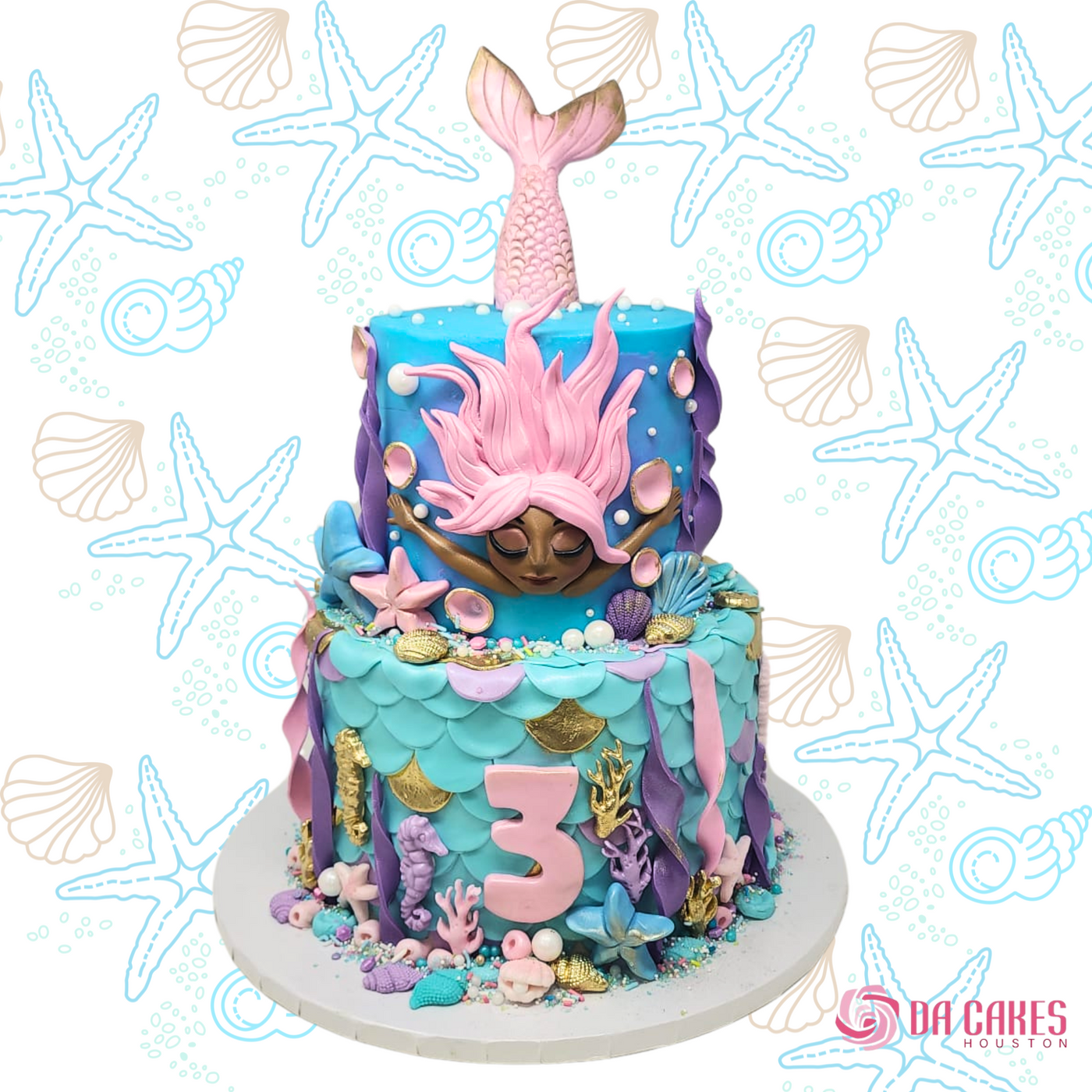 Mermaid Modeled Cake