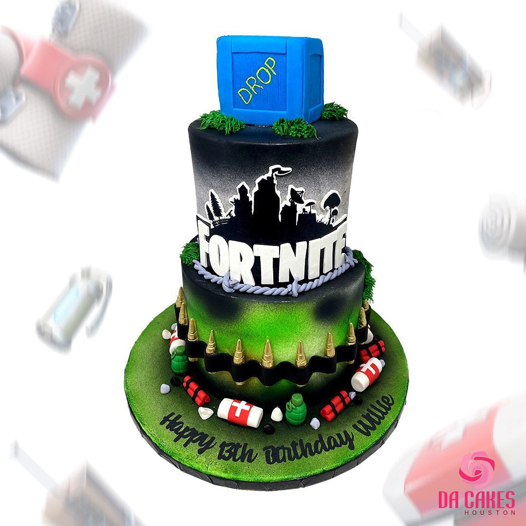 Fortnite 2 Tier Cake