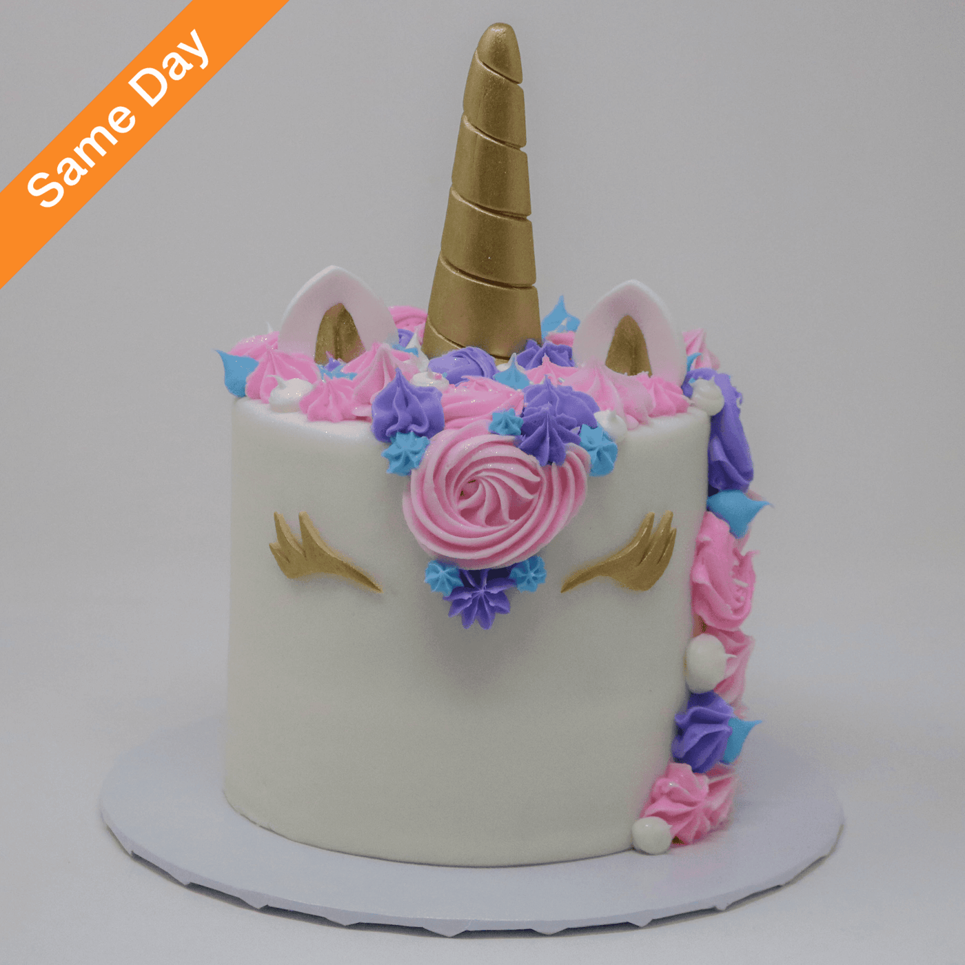 Unicorn pastel colors cake (Same Day)