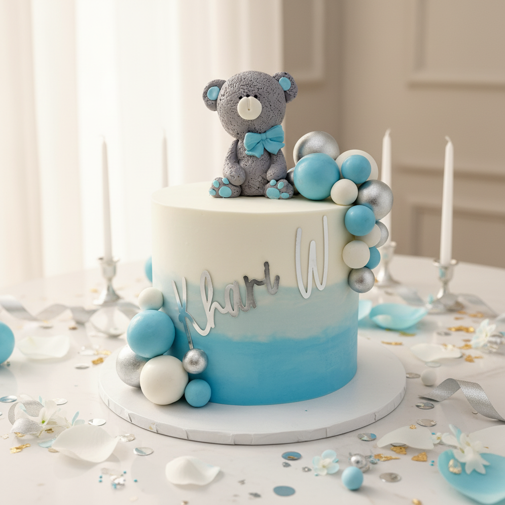Bear Baby Shower Cake – Da Cakes Houston