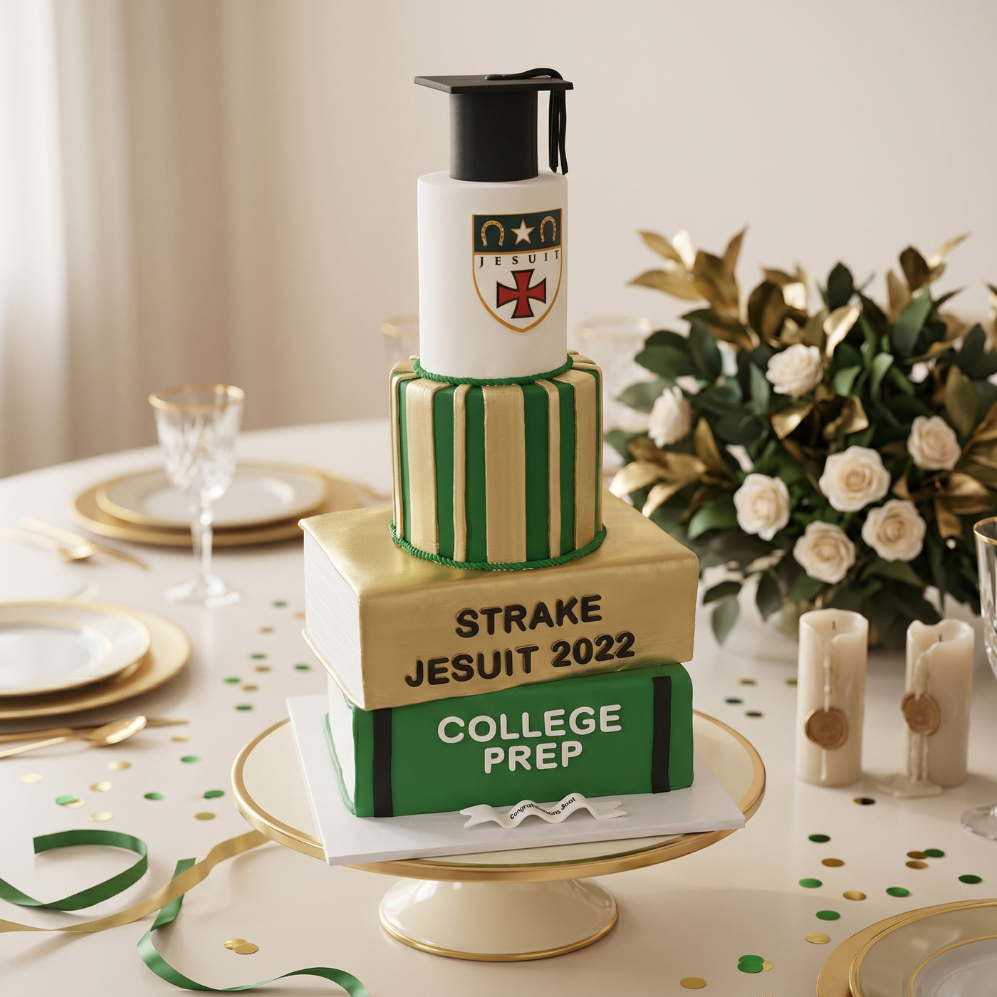Cake of Academic Achievement - 4 Tier – Da Cakes Houston