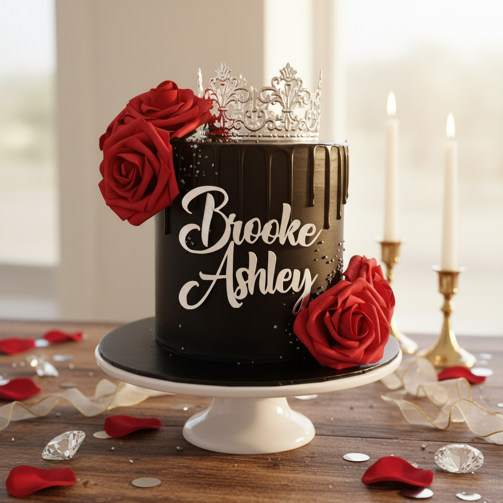 Roses Crown Drip Cake – Da Cakes Houston