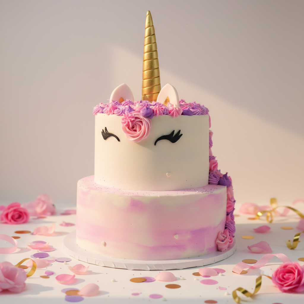 Two tier Unicorn Cake