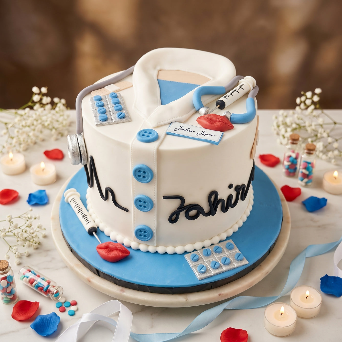 Medical Graduation Cake – Da Cakes Houston