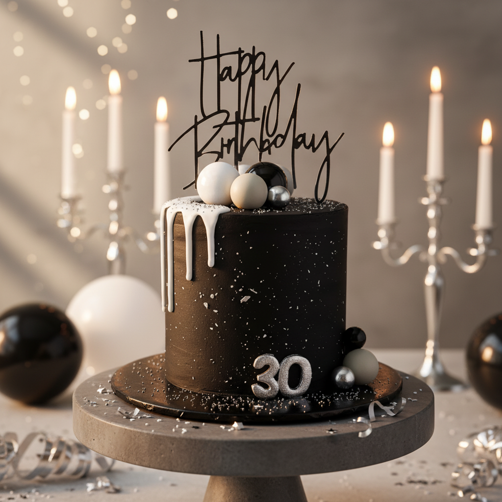 Silver Gray Birthday