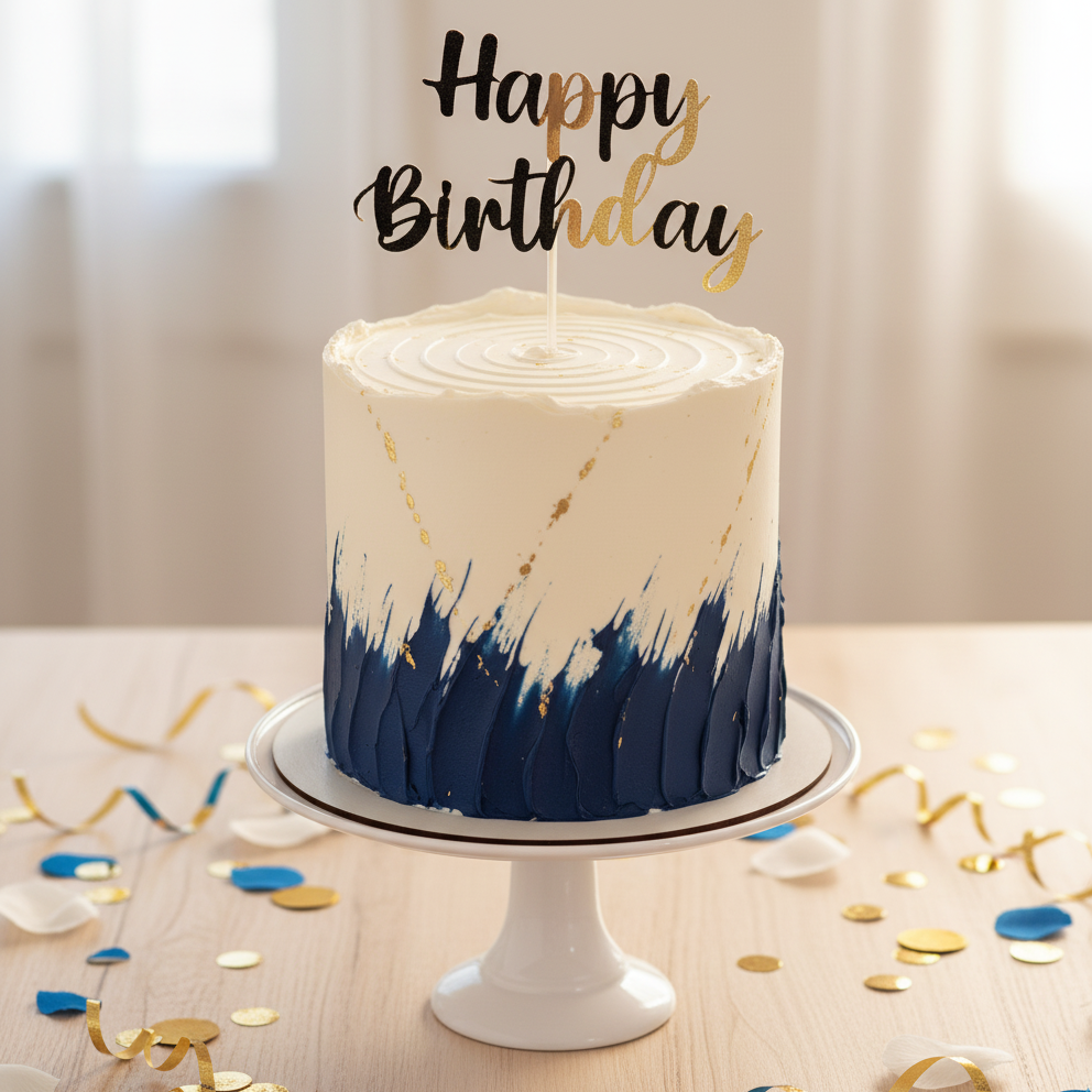 Deep Blue Delight Cake – Da Cakes Houston