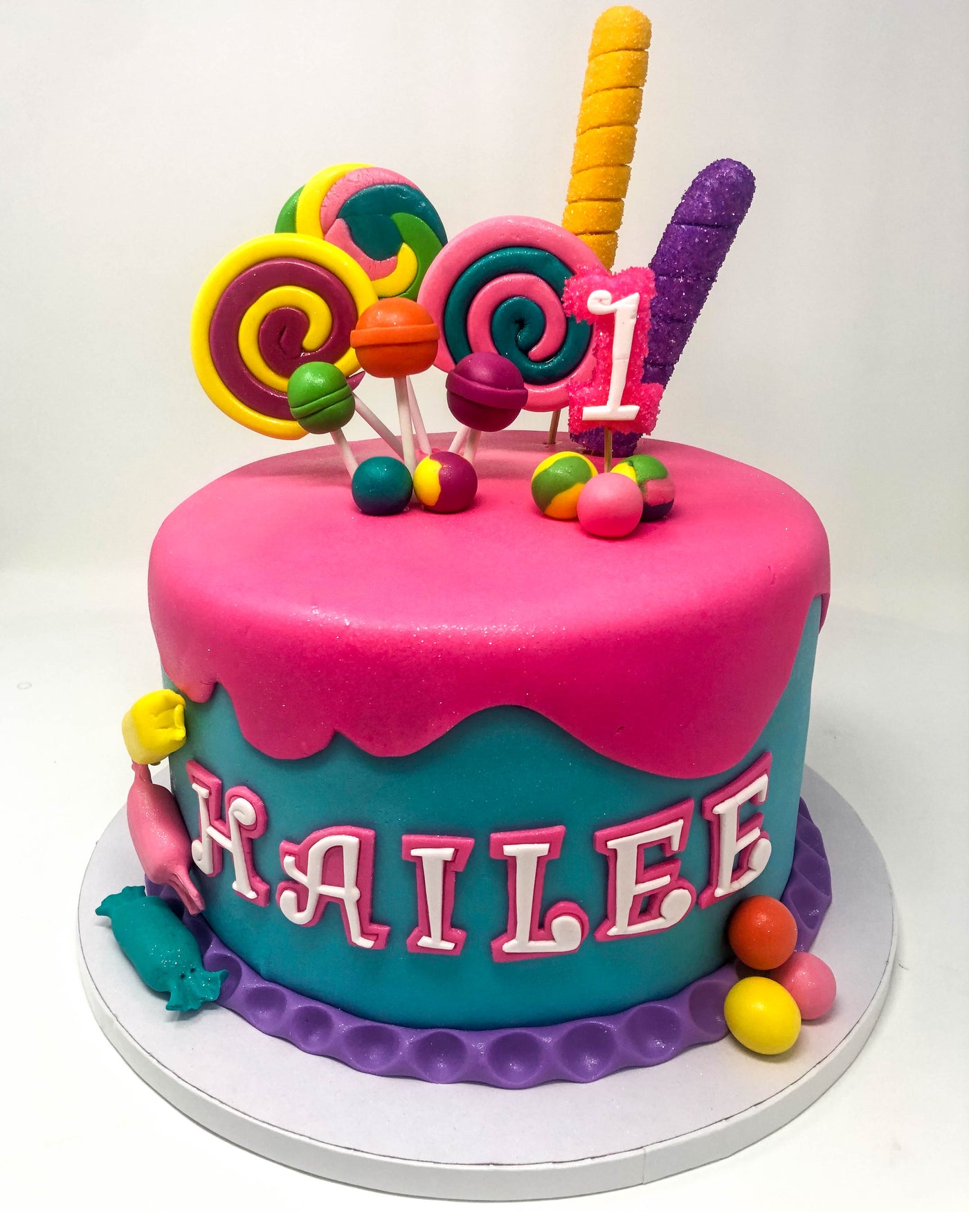Lollipops Colorful Cake