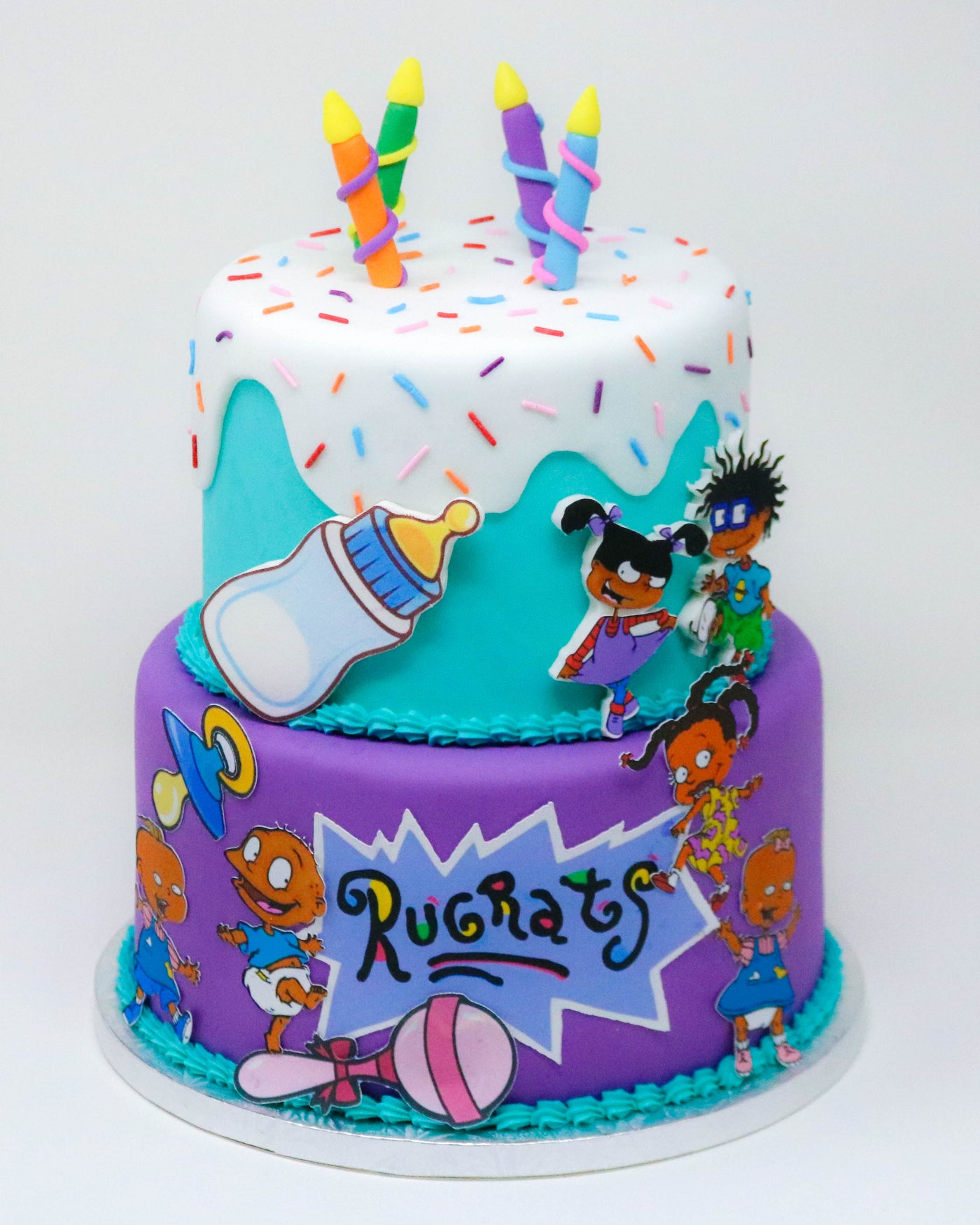 African American Rugrats 2 Tier Cake