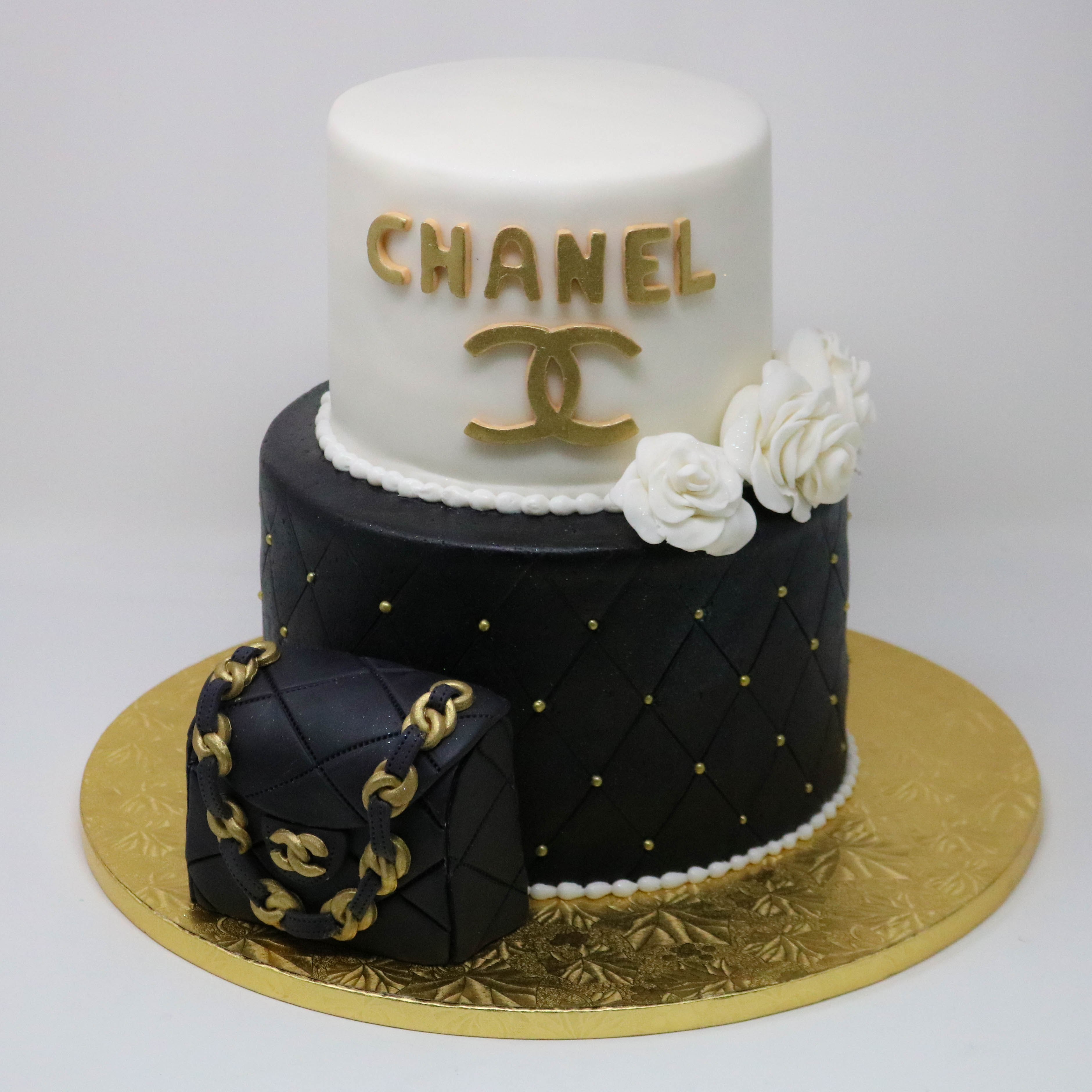 chanel cc cake topper