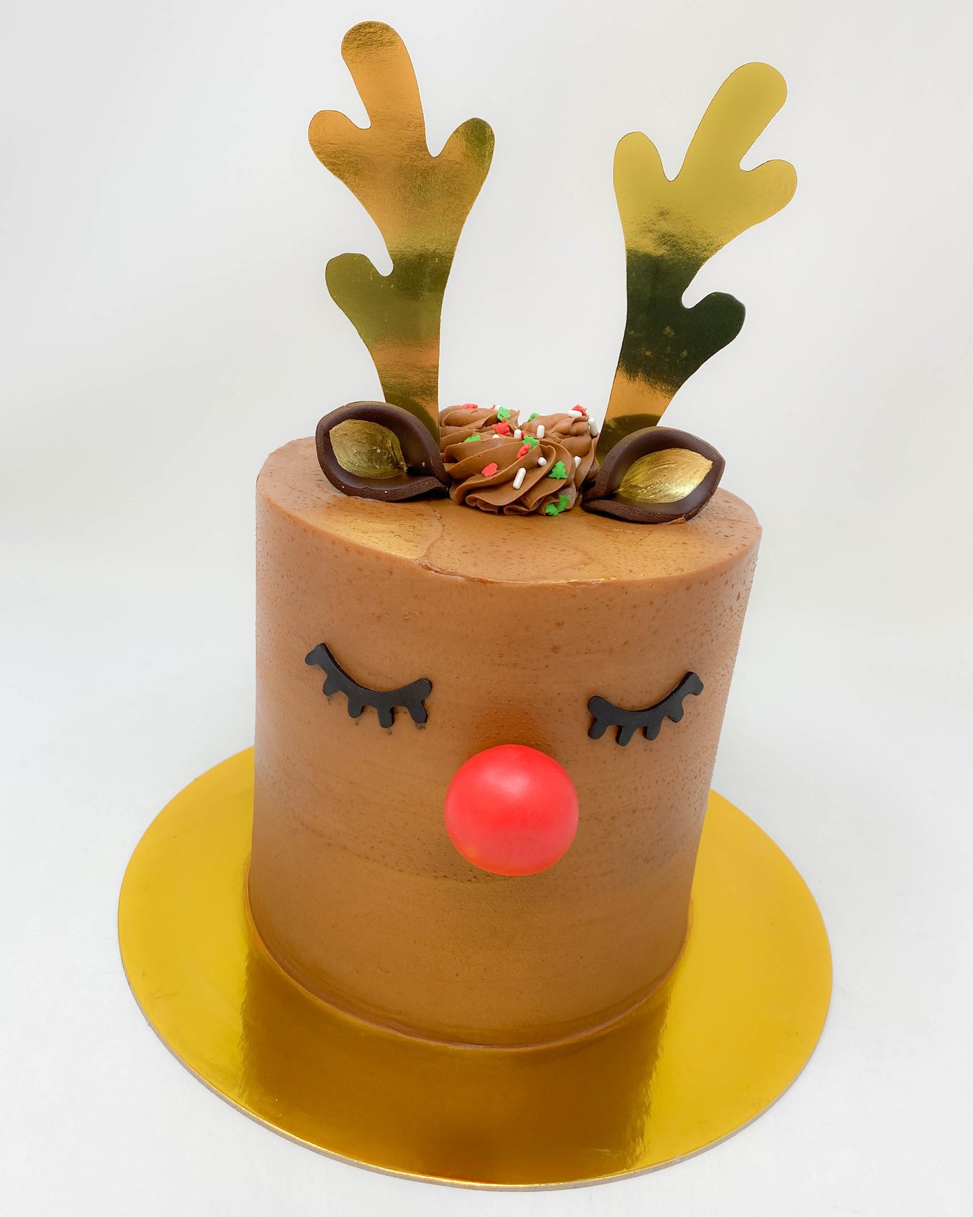 Rudolph the red nosed reindeer cake