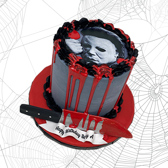 Michael Myers Halloween Cake