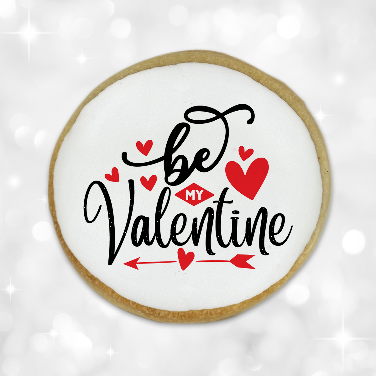 Valentine's Day "Be My Valentine" Round Cookies