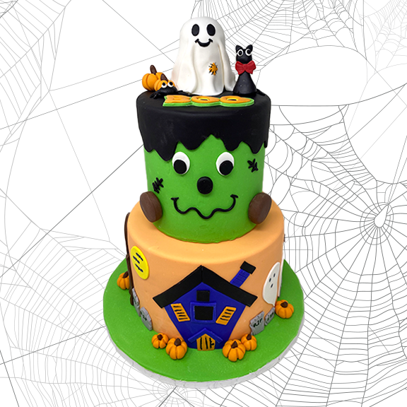 Halloween Horror House Cake