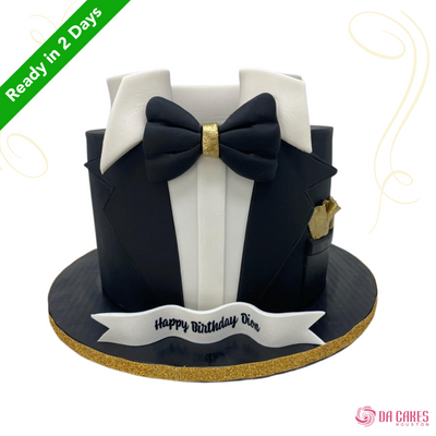 Shop for Fresh Gentleman Theme Double Layer Cake online - Coimbatore