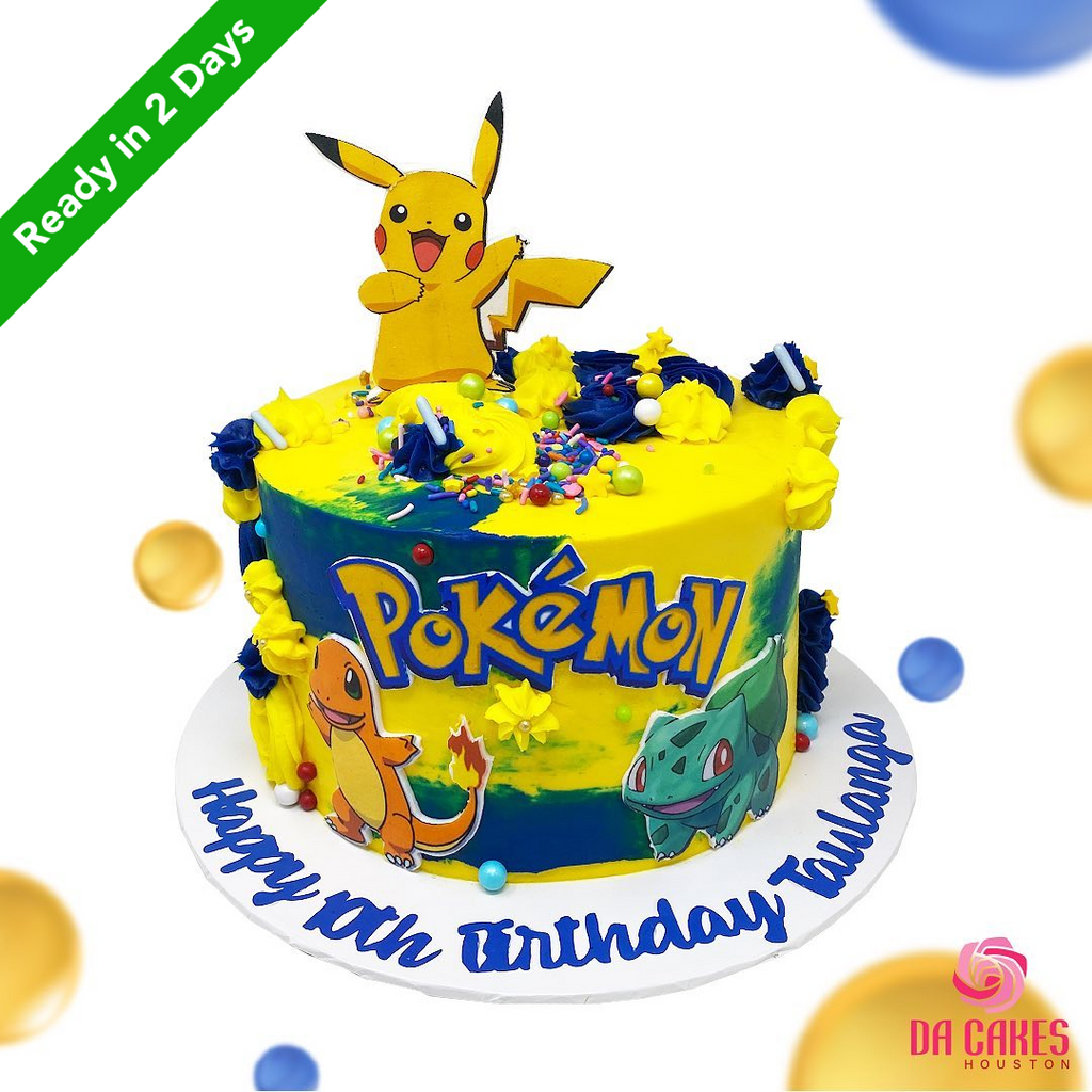 Pokemon Party Personalised Edible Cake Topper - 4 Designs