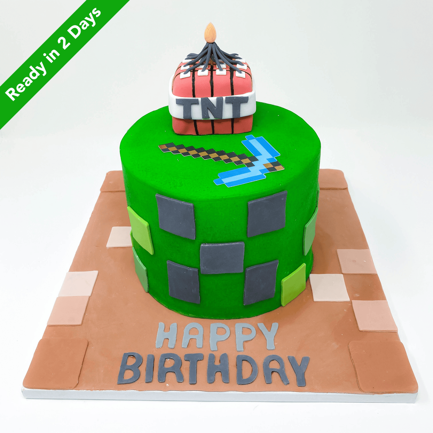 Minecraft Birthday Cake - Buttercream | cakewaves