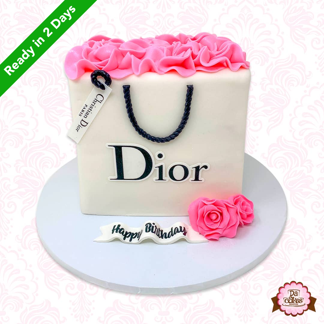 Dior Shopping Bag Cake